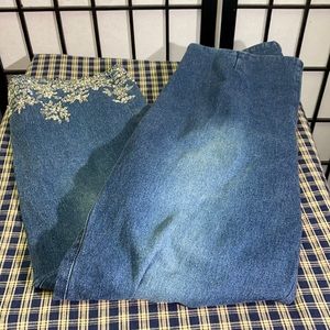 Basix II Sequin/Bead Jeans Size 10